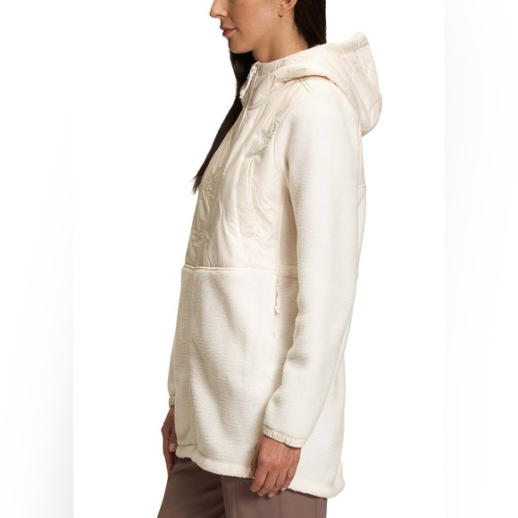 North Face Water Repellent Fleece A-line Parka Coat Jacket Womens XL 10 12 - Picture 3 of 17